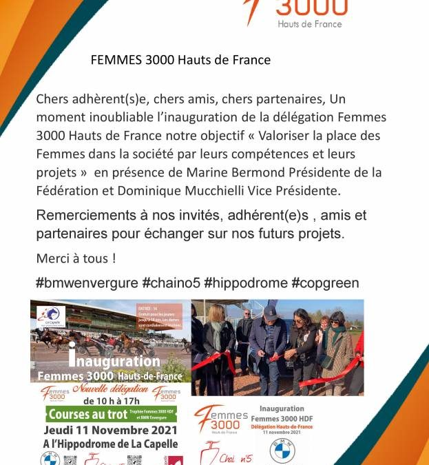 Remerciements Femmes 3OOO Hauts de France