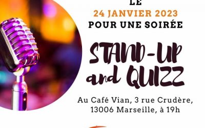 Stand-Up and Quizz le 24 Janvier avec Femmes 3000 BDR