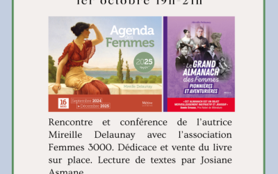 ✨ Mardi du Flore Rencontre avec Mireille Delaunay le 1er octobre 2024 ✨